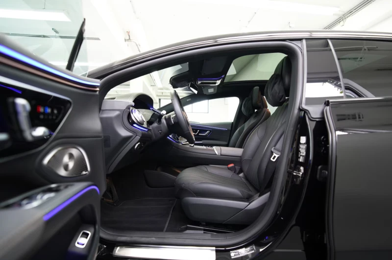 Mercedes-Benz EQS 450+ /AMG-LINE/360HP/NIGHT/360/MASSAGE/PANO/360g, снимка 6 - Автомобили и джипове - 51810539