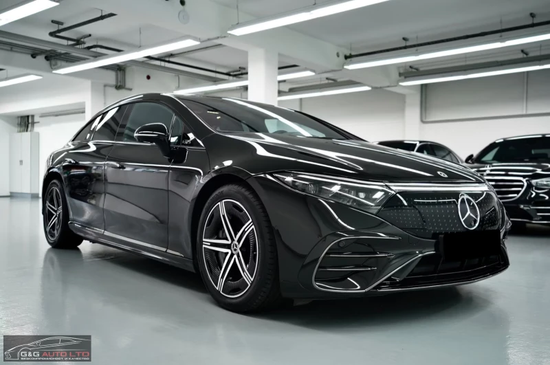 Mercedes-Benz EQS 450+ /AMG-LINE/360HP/NIGHT/360/MASSAGE/PANO/360g, снимка 3 - Автомобили и джипове - 51810539