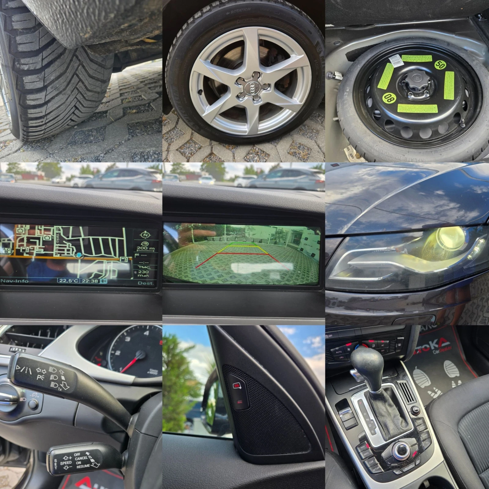 Audi A4 2.0TDI-143кс= АВТОМАТ= NAVI= LED= BLIND= LINE= CAM, снимка 16 - Автомобили и джипове - 55275166