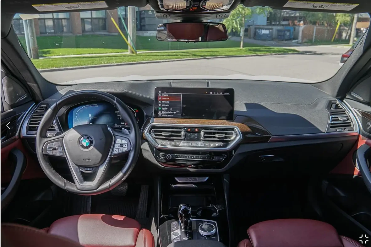 BMW X3 ЧЕРВЕНА КОЖА | 360 КАМЕРА | ДИГ. ТАБЛО, снимка 6 - Автомобили и джипове - 56155200
