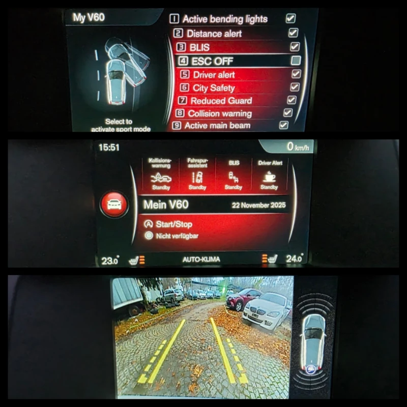 Volvo V60 2.0d * SUMMUM* AVTOMAT* KEYLESS* DISTRONIC* SWISS, снимка 11 - Автомобили и джипове - 52506510