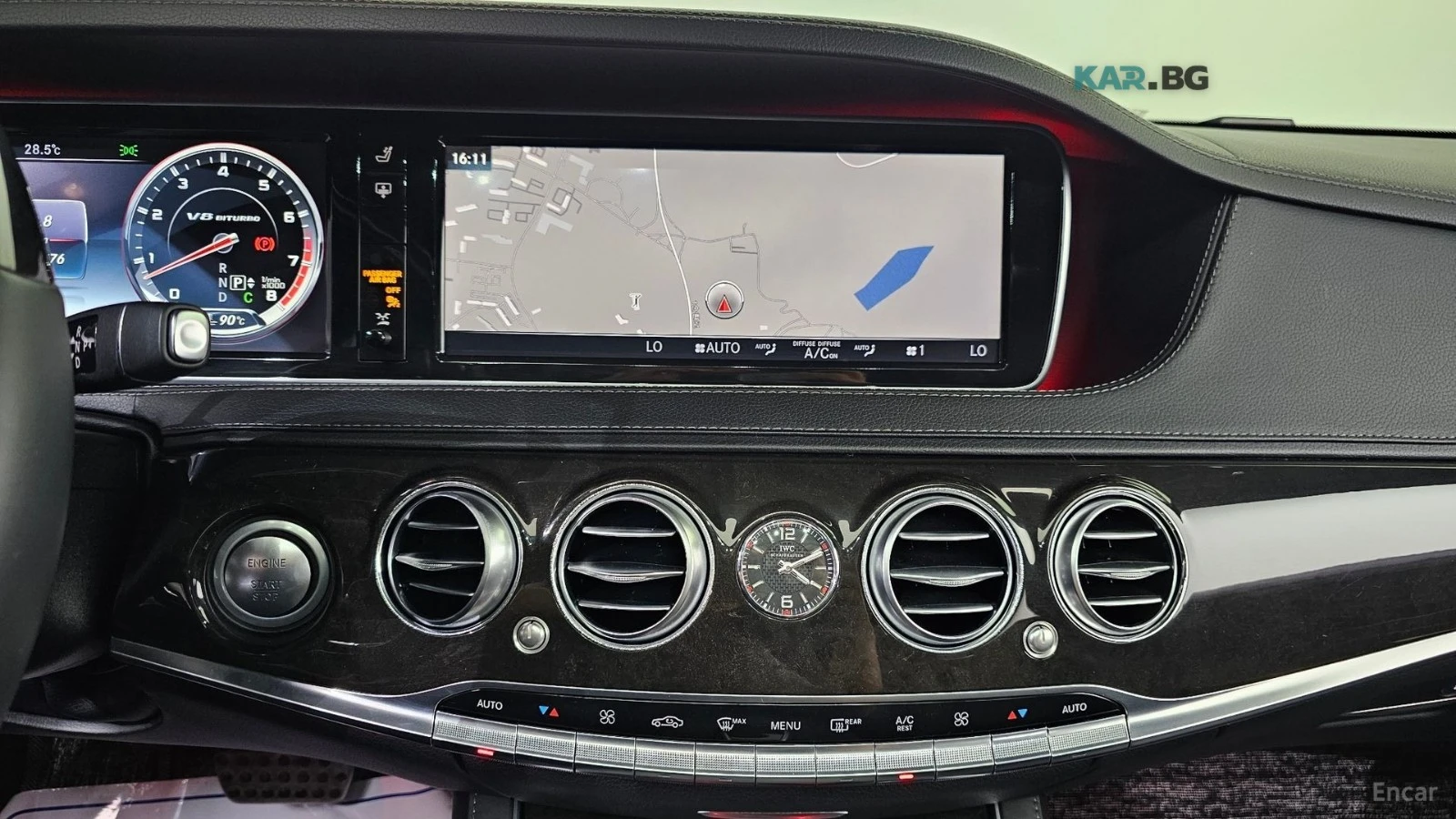 Mercedes-Benz S 63 AMG 4MATIC* HUD* 360* КОЖА* ОБДУХВ* ПАНО, снимка 14 - Автомобили и джипове - 55303858