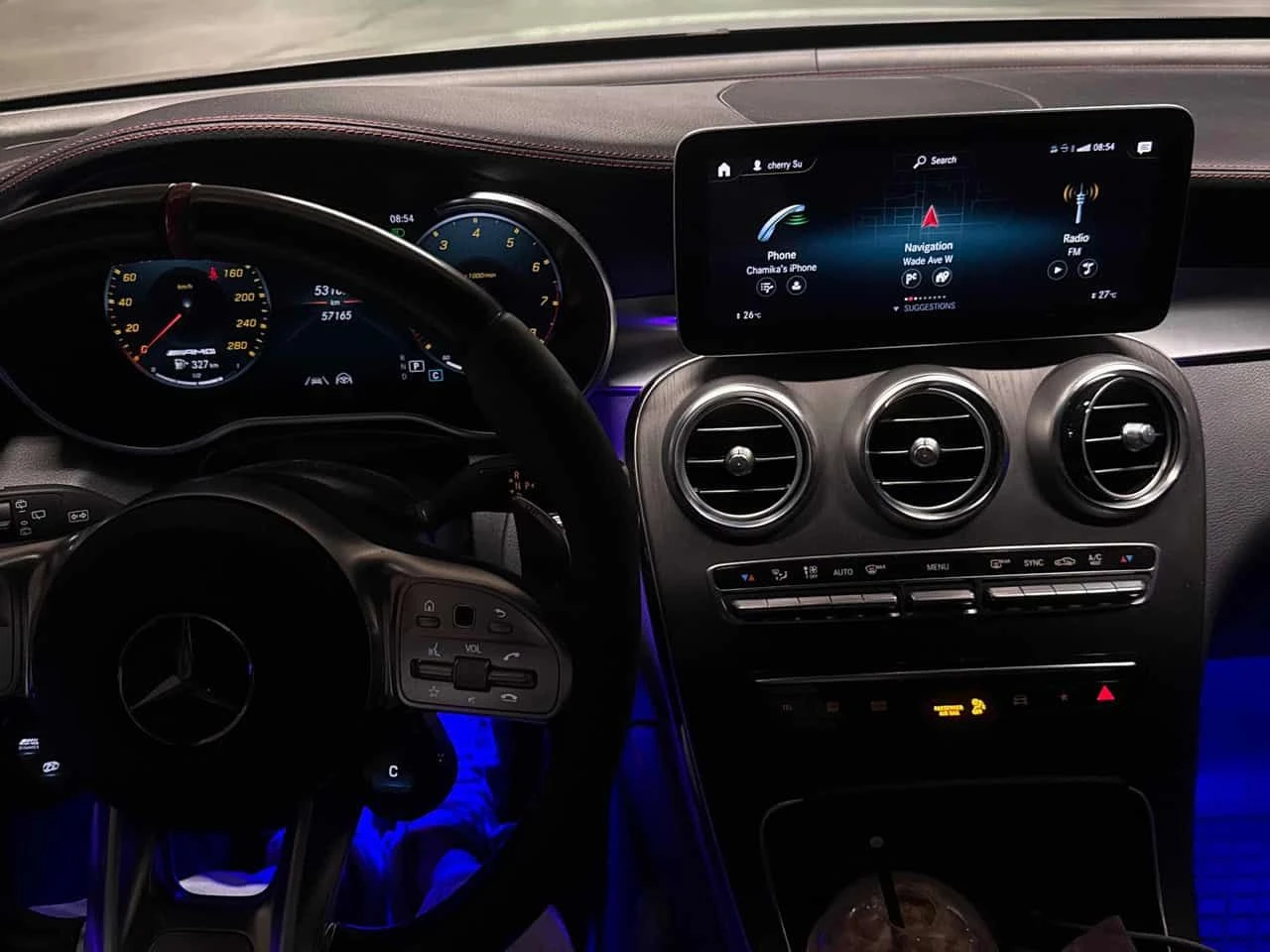 Mercedes-Benz GLC 43 AMG BURMESTER/ПАНОРАМА/360/ВТОРИ ГУМИ, снимка 9 - Автомобили и джипове - 55022403