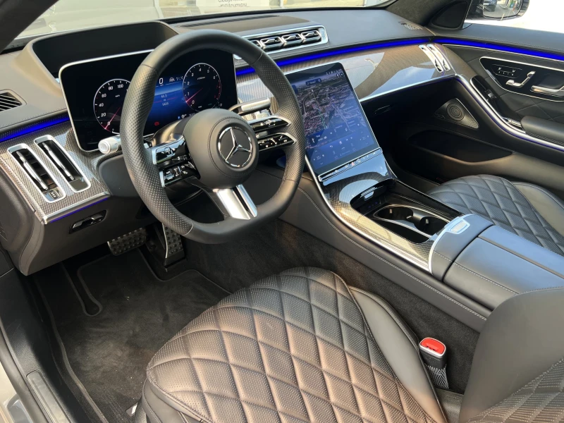 Mercedes-Benz S 500 AMG/4-MATIC/LONG/NIGHT/EXCLUSIV/3D HEAD UP/BURM/21, снимка 10 - Автомобили и джипове - 51018356