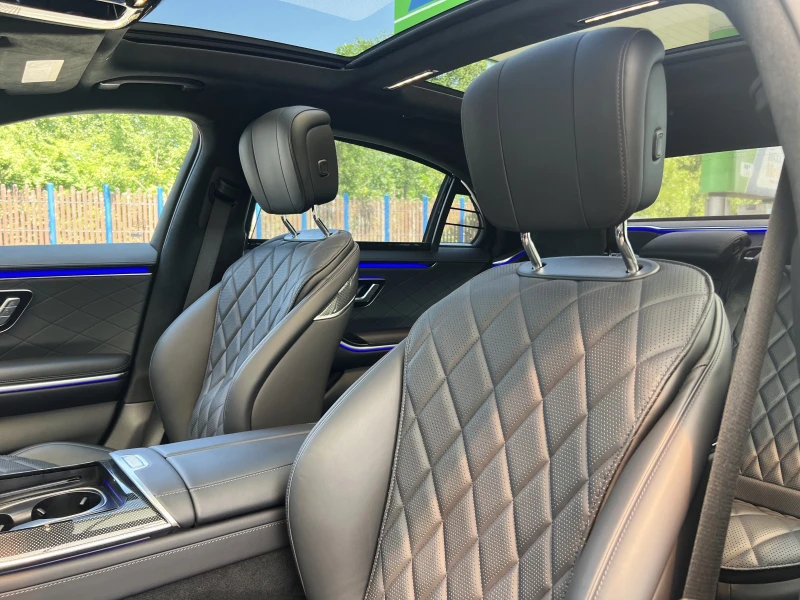Mercedes-Benz S 500 AMG/4-MATIC/LONG/NIGHT/EXCLUSIV/3D HEAD UP/BURM/21, снимка 9 - Автомобили и джипове - 51018356