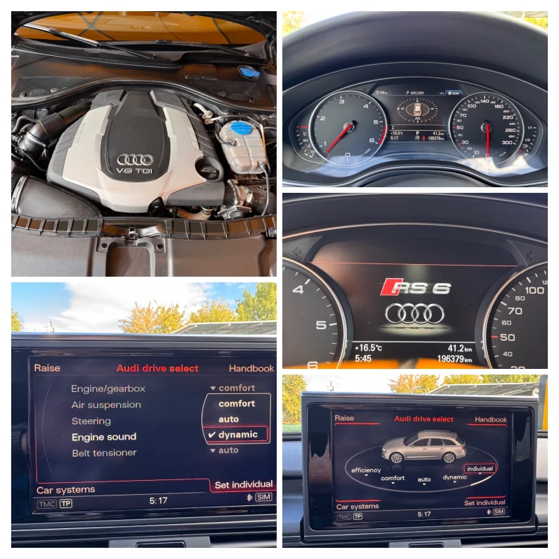 Audi A6 RS6/3.0bi-TURBO/313hp/ACTIVE SOUND/MATIX/PANO/ТОП/, снимка 17 - Автомобили и джипове - 52538236