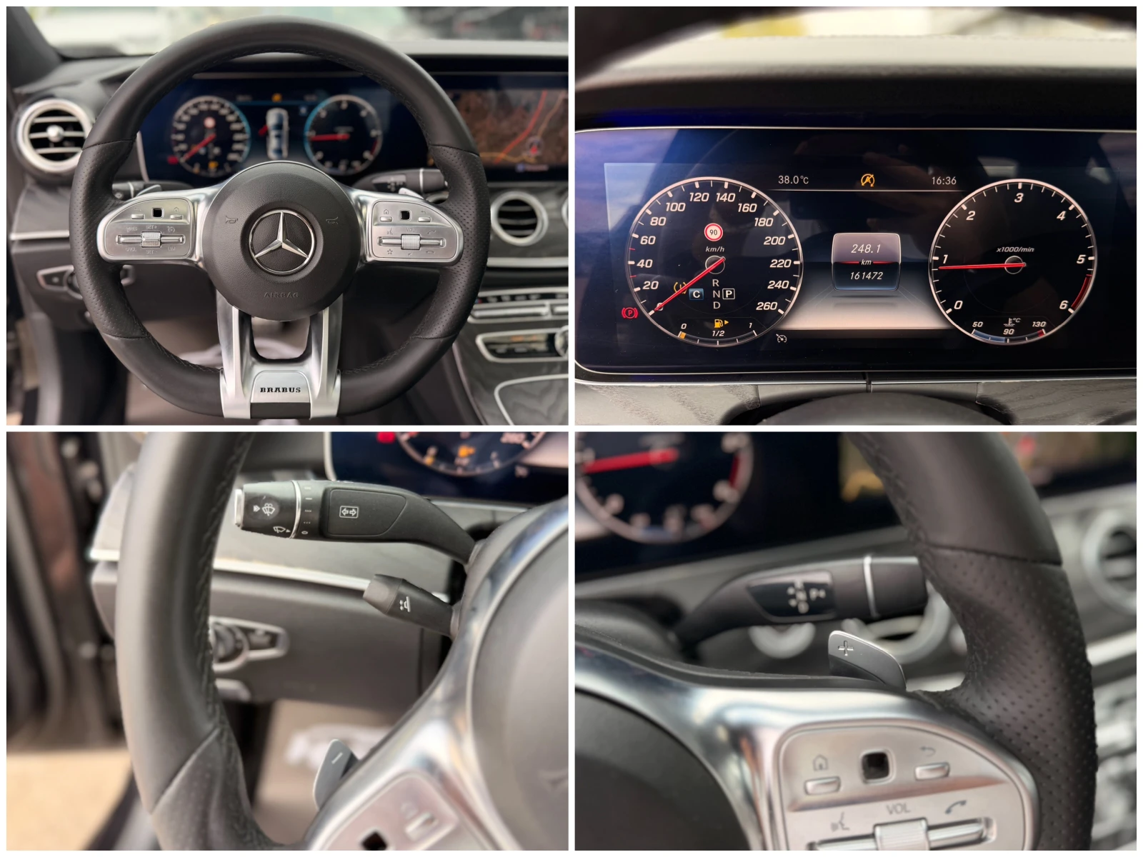 Mercedes-Benz E 220 d= BRABUS= DISTRONIC= KEYLESS GO= 360* CAMERA= BUR, снимка 15 - Автомобили и джипове - 56129173