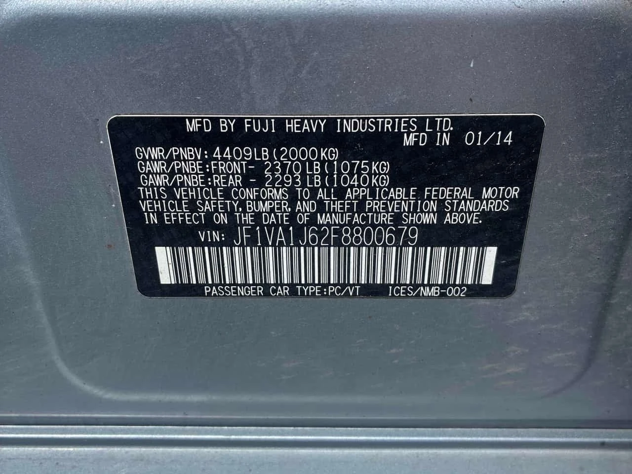 Subaru WRX 4dr Sdn CVT w/Sport tech Pkg * CARFAX * , снимка 10 - Автомобили и джипове - 55736003