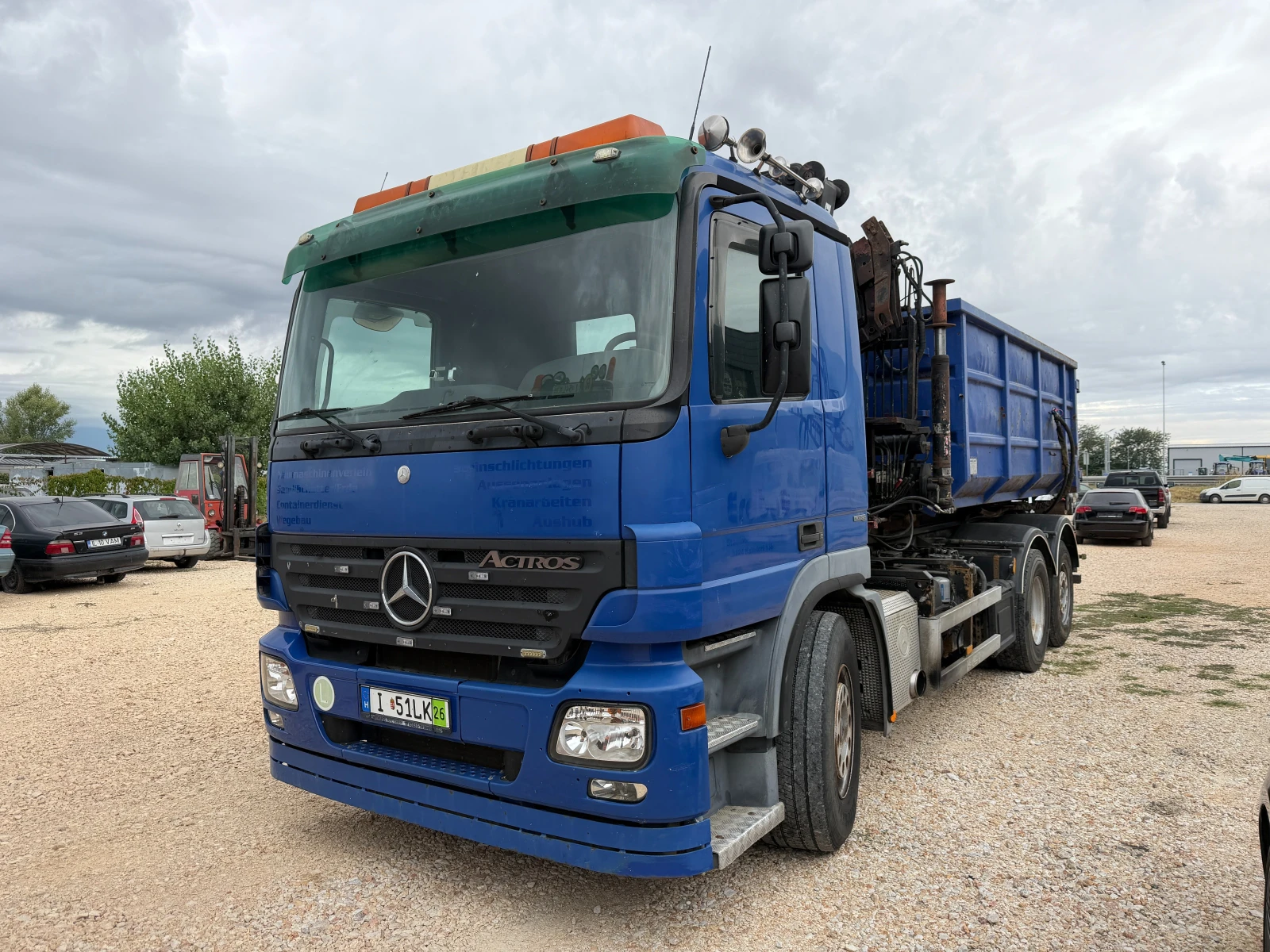 Mercedes-Benz Actros Кран, Мултилифт, Контейнер, Внос, , , , снимка 2 - Камиони - 56055229