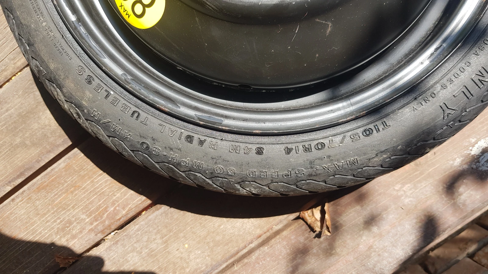 Гуми с джанти Firestone 105/70R14, снимка 5 - Гуми и джанти - 54800923