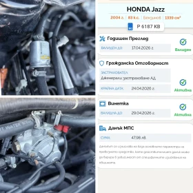 Honda Jazz ГАЗОВ ИНЖЕКЦИОНЕН| с 8 ЛВ-100КМ! /НАПЪЛНО ОБСЛУЖЕН - 4900 лв. - 30300861 12