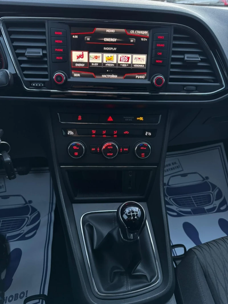 Seat Leon 1.6TDI, EURO 6, FACELIFT , снимка 14 - Автомобили и джипове - 52531201