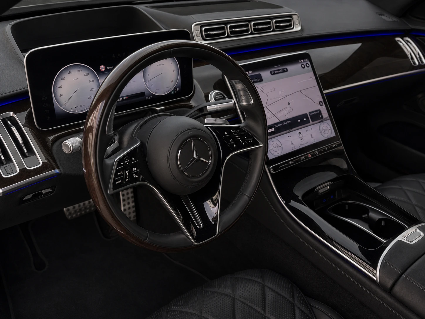 Mercedes-Benz S 350 4MATIC * MASSAGE * BURMESTER * DISTRONIC * HUD  | Mobile.bg � ����������� 9