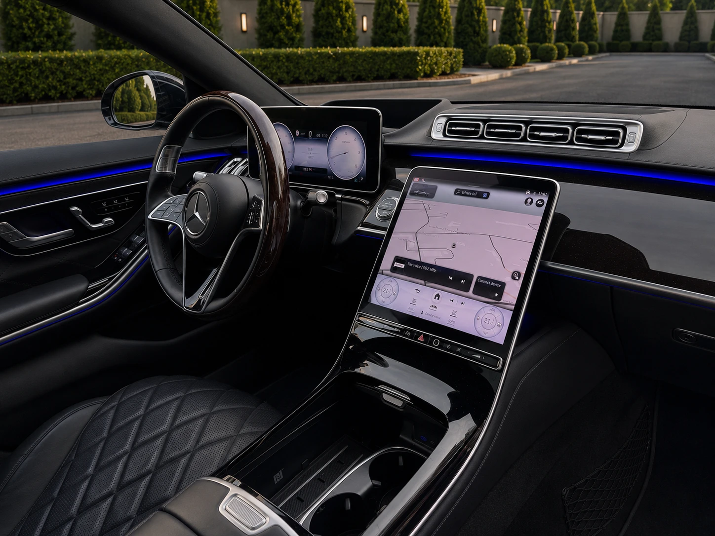 Mercedes-Benz S 350 4MATIC * MASSAGE * BURMESTER * DISTRONIC * HUD  | Mobile.bg � ����������� 10