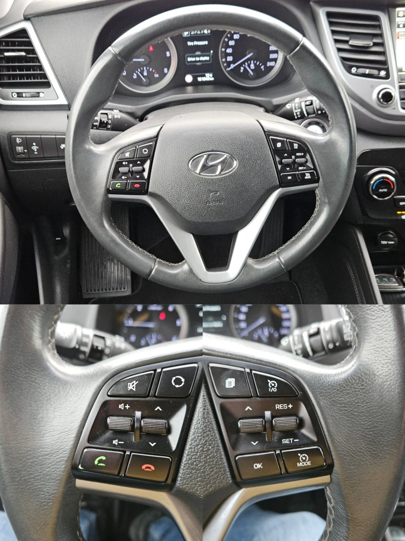 Hyundai Tucson 2.0CRDI/4X4/КАМЕРА/ПОДГРЕВ/LED/NAVI/БЛУТУТ/EURO6B, снимка 11 - Автомобили и джипове - 53491981