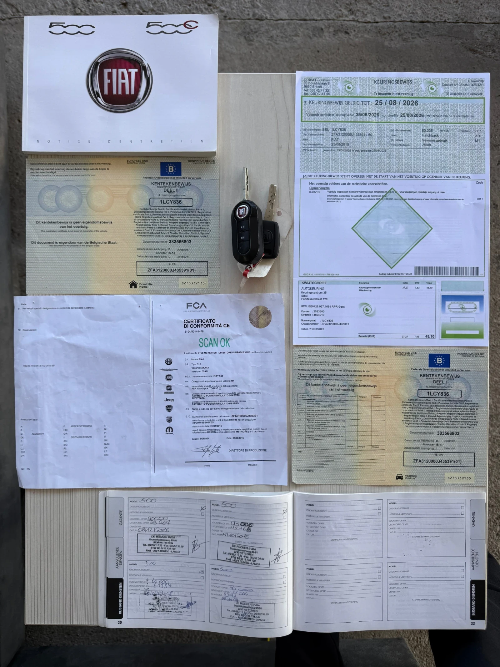 Fiat 500  1.2 i* VINTAGE* COC* KTEO* EURO 6, снимка 17 - Автомобили и джипове - 54000137