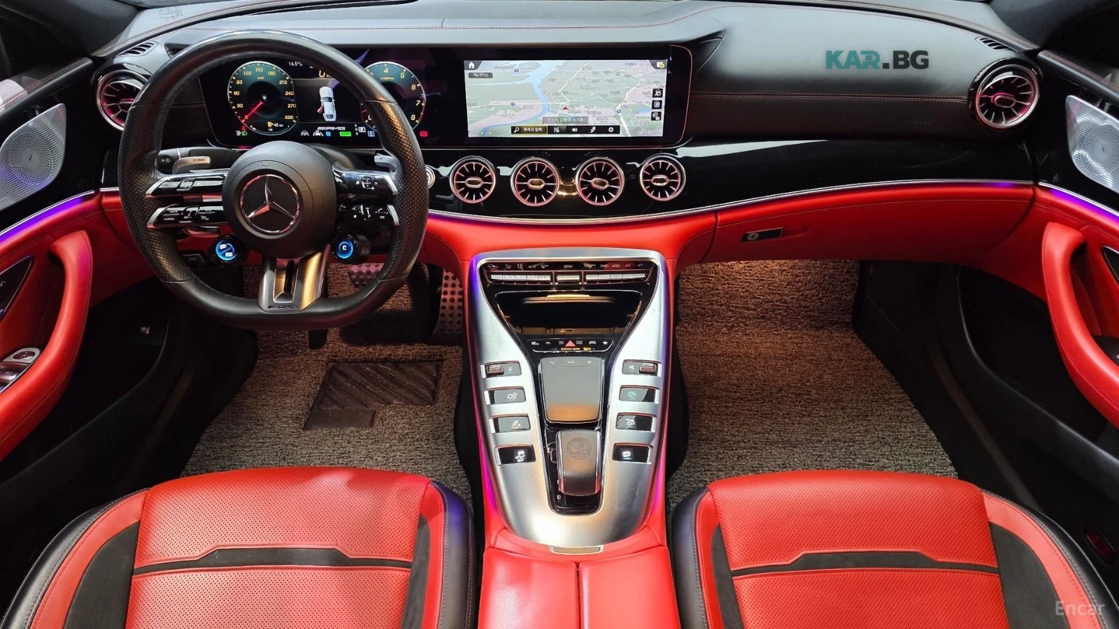 Mercedes-Benz AMG GT 43 4MATIC+ * HUD* КОЖА* ПАНО* ОБДУХВ* 360, снимка 6 - Автомобили и джипове - 55224208