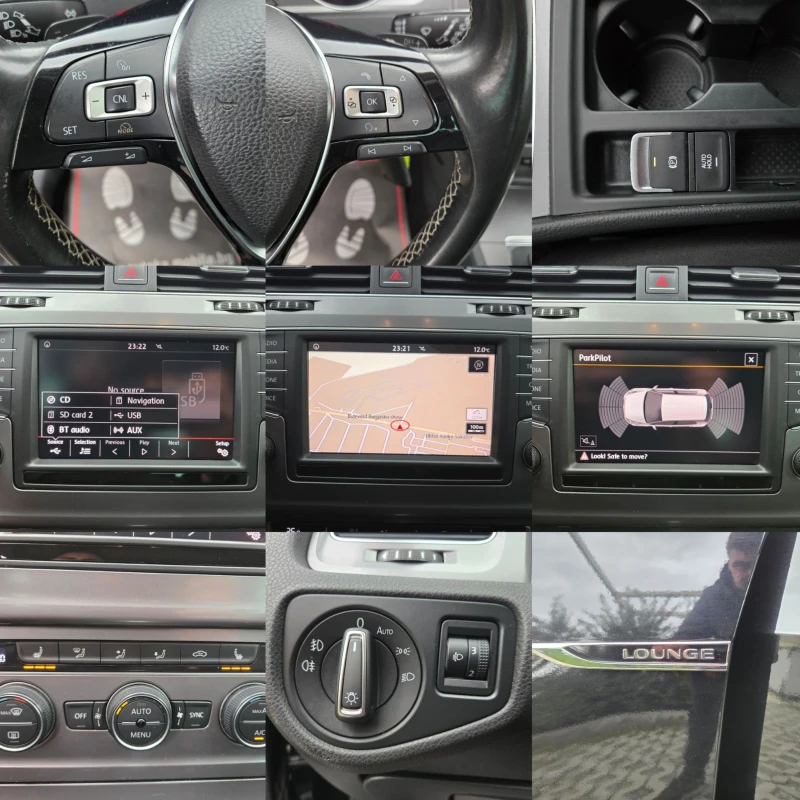 VW Golf 2.0TDI-150кс= АВТОМАТ= LOUNGE= ПОДГРЕВ= НАВИ, снимка 16 - Автомобили и джипове - 53565206