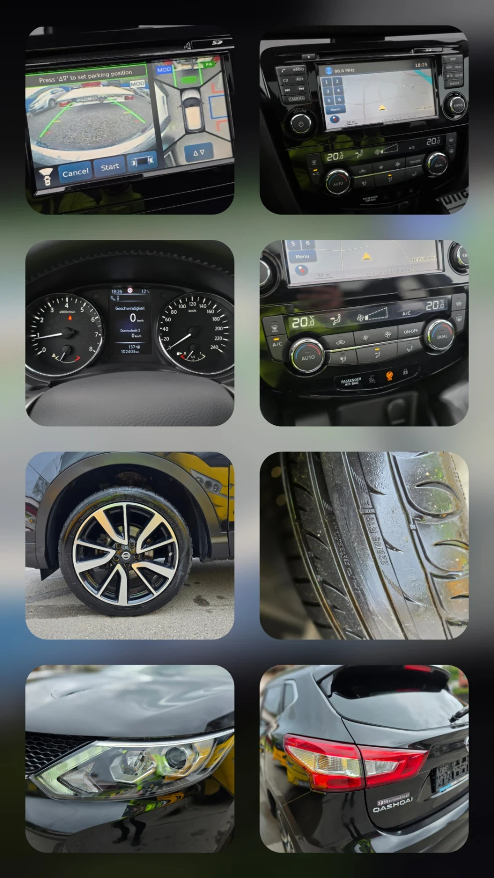 Nissan Qashqai 1.2T 116hp * TEKNA* 360* PANO* LED* , снимка 14 - Автомобили и джипове - 54584933