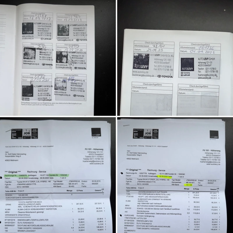 Toyota Rav4 2.5 Hybrid* СЕРВИЗНА КНИЖКА С ПЪЛНА ИСТОРИЯ, снимка 17 - Автомобили и джипове - 53019140