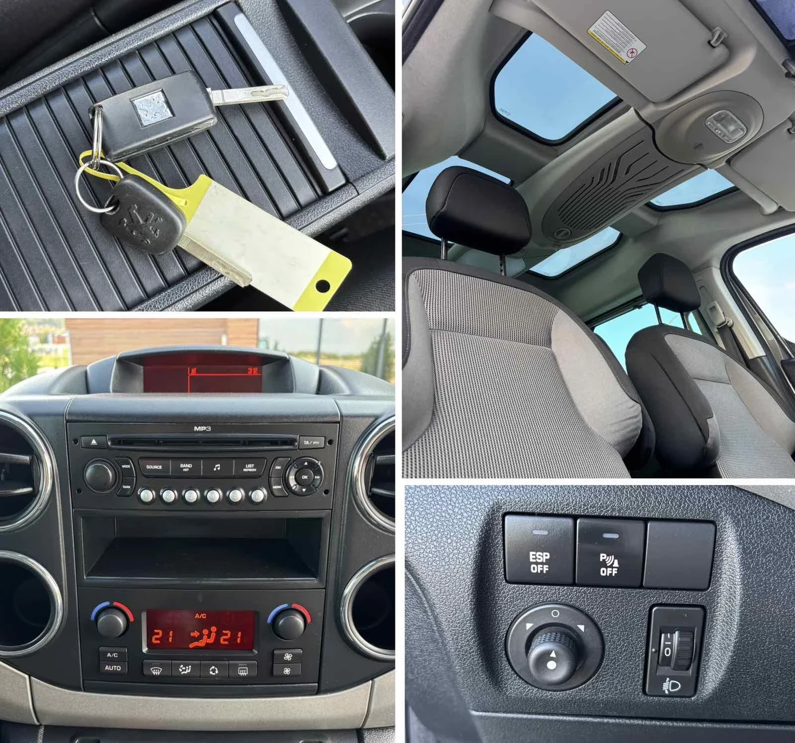 Peugeot Partner 1.6Hdi/109кс/Климатроник/Панорама/Tepe/, снимка 10 - Автомобили и джипове - 54877790