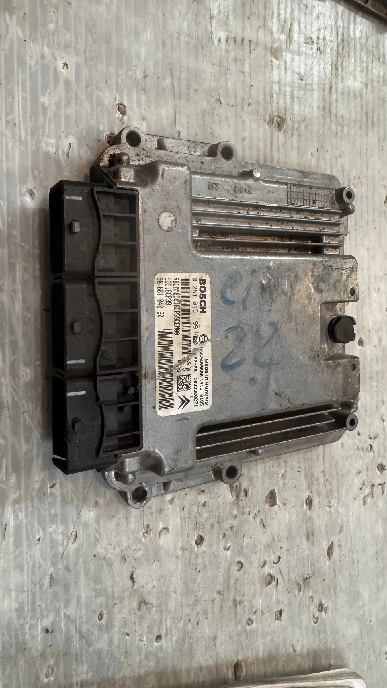    / ECU /    Citroen C5 / Peugeot 407 - 0281015199 /  9666104080 | Mobile.bg   1