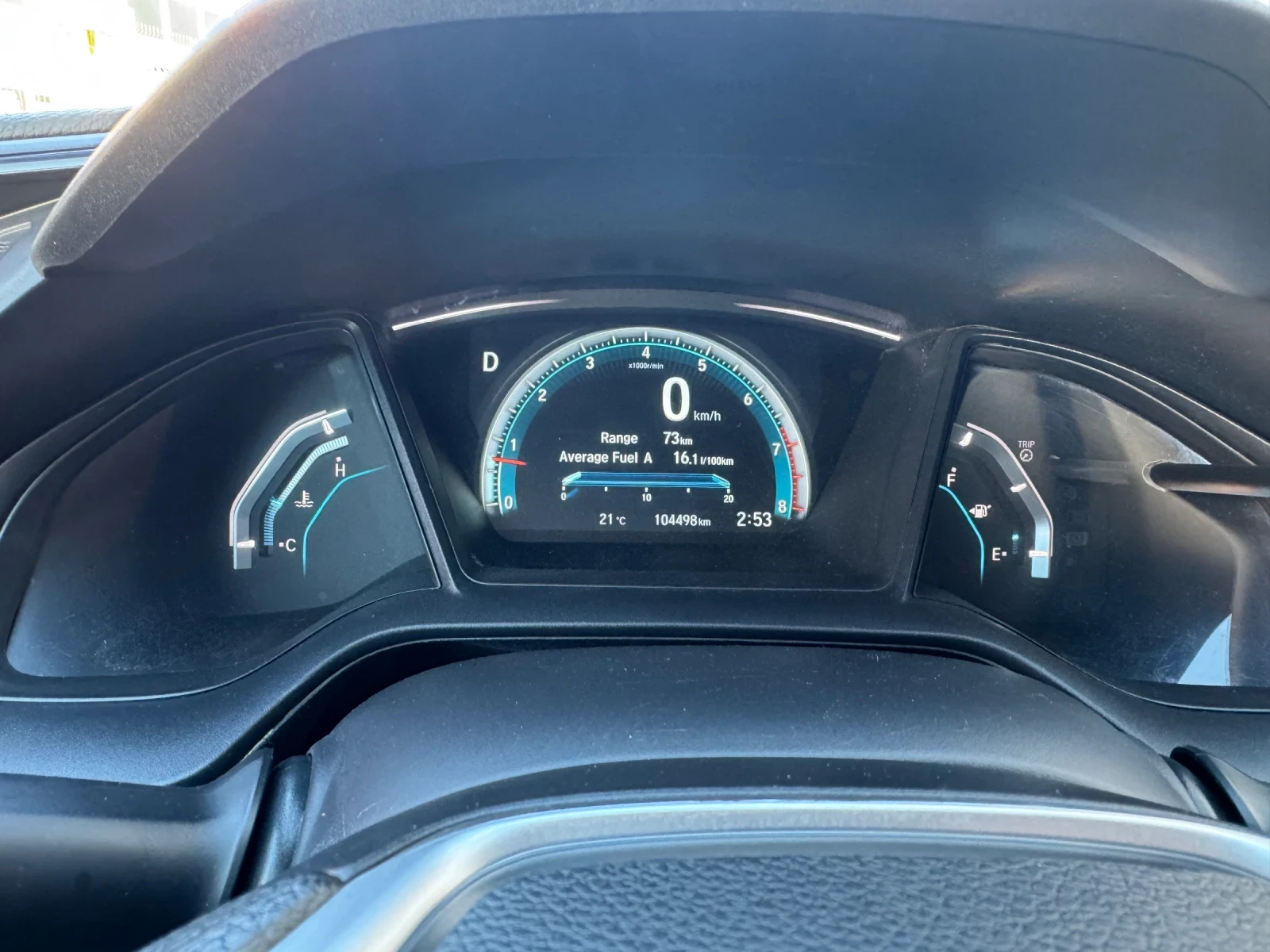 Honda Civic 2, 0 Автоматк 104000км , снимка 15 - Автомобили и джипове - 56338866