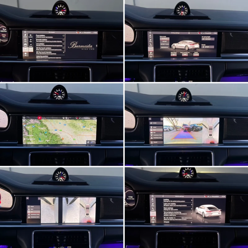 Porsche Panamera TURBO V8/ PANO/ 3xTV/ CARBON/ 360 CAMERAS/, снимка 15 - Автомобили и джипове - 53134575