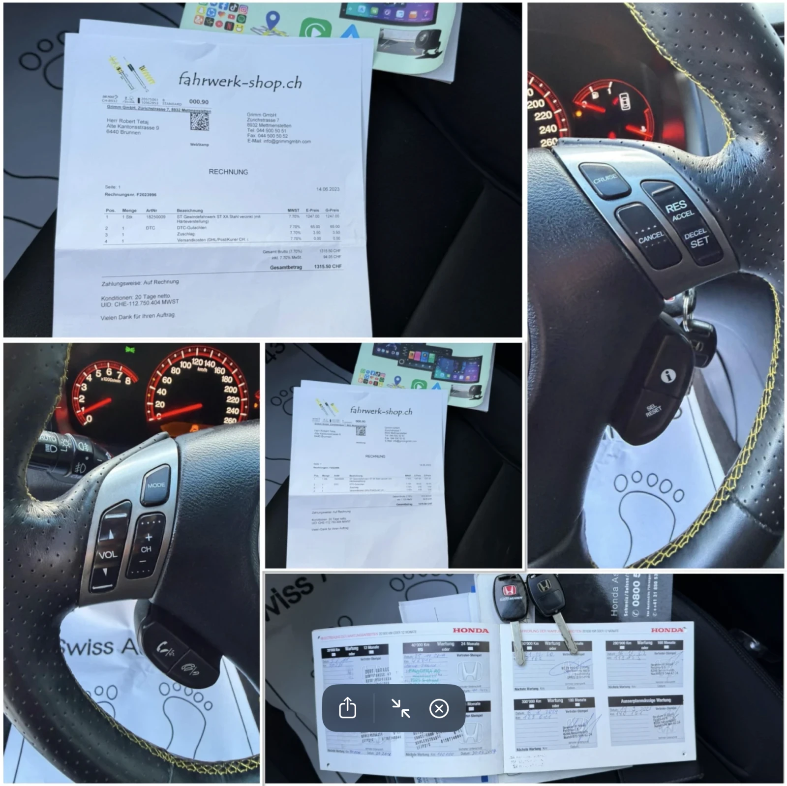 Honda Accord 2.4 VTEC FULL TYPE S 6 SPEED MANUAL+ LPG РЕАЛНИ КМ, снимка 11 - Автомобили и джипове - 54813287