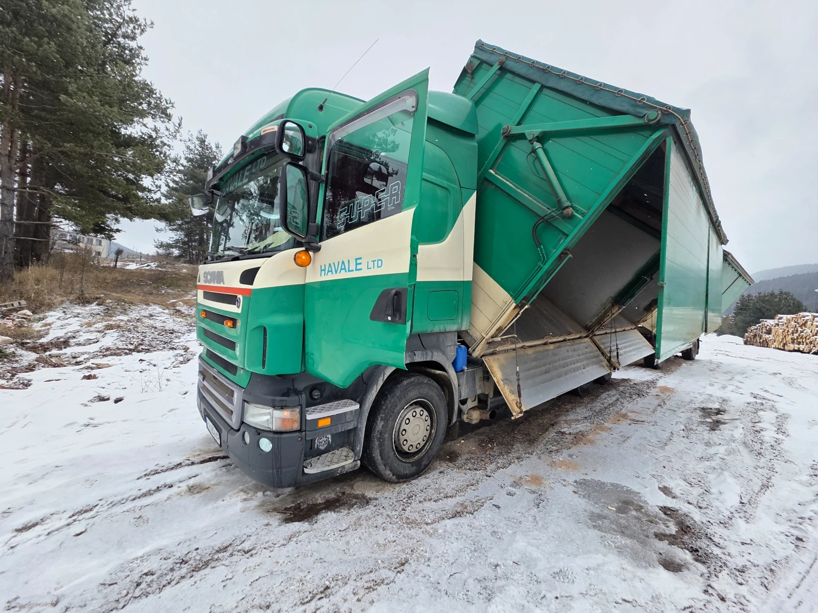 Scania R 420 За трици/чипс, снимка 1