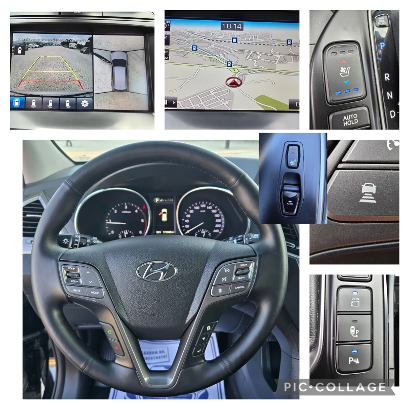 Hyundai Santa fe 2.2/GRAND/FACELIFT/VERTEX-FULL/ШВЕЙЦ., снимка 16 - Автомобили и джипове - 51435260