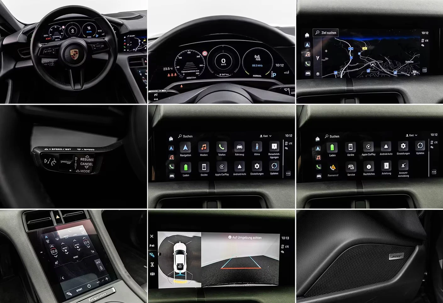 Porsche Taycan 4S/571HP/PLUS/ACC/HUD/PANO/360/KLESS/842z, снимка 15 - Автомобили и джипове - 55804172