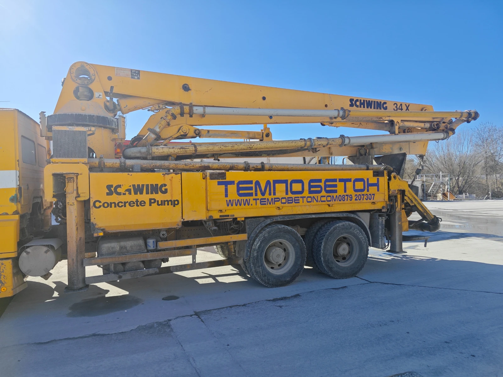 Бетон помпа Mercedes-Benz SCHWING 34m., снимка 2 - Индустриална техника - 53856506