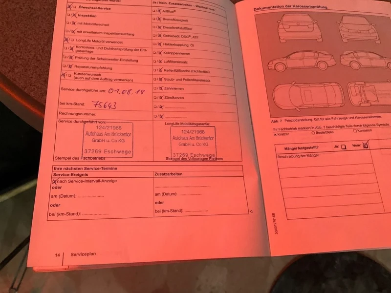 VW Passat BiTdi, Сервизна История, снимка 14 - Автомобили и джипове - 53422260