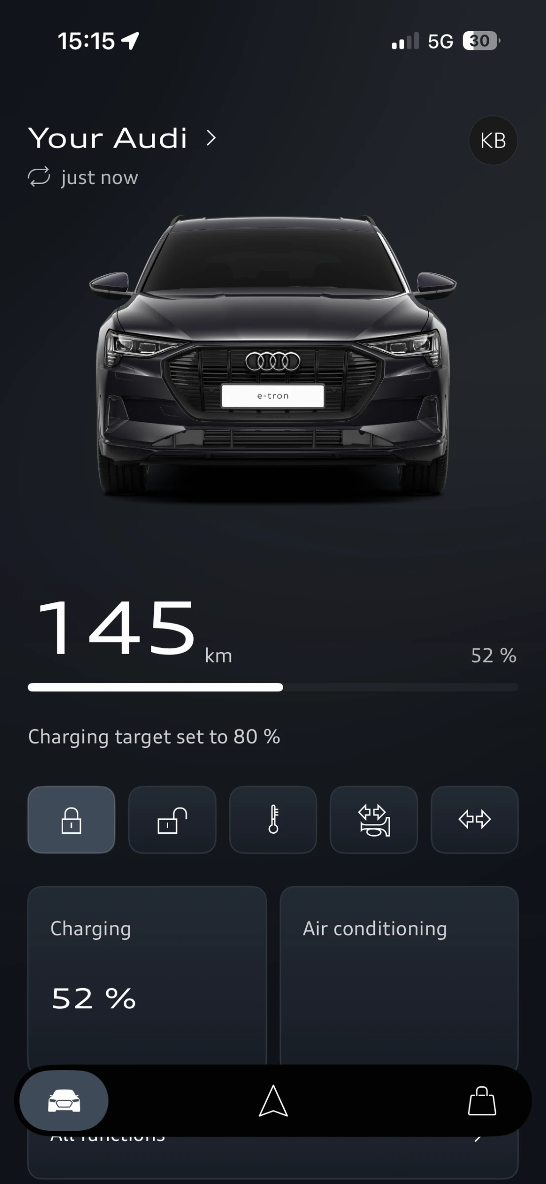 Audi E-Tron 50 quattro   SOH 100% | ПАНОРАМА | КАМЕРА | , снимка 15 - Автомобили и джипове - 55708529