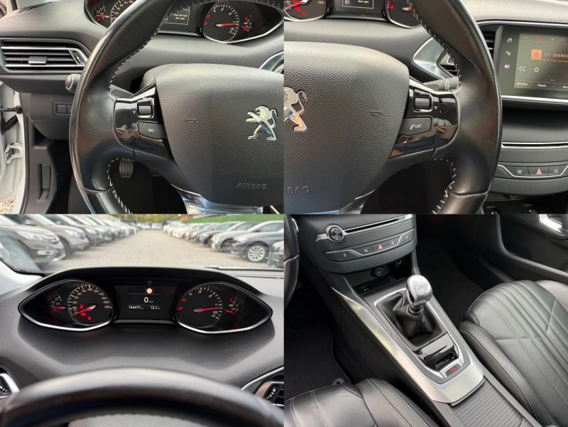 Peugeot 308 1.5 BlueHDI 130hp Facelift Кожа Панорама, снимка 14 - Автомобили и джипове - 47635516