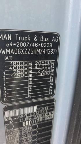 Man Tgx 18 460 EURO 6, снимка 6
