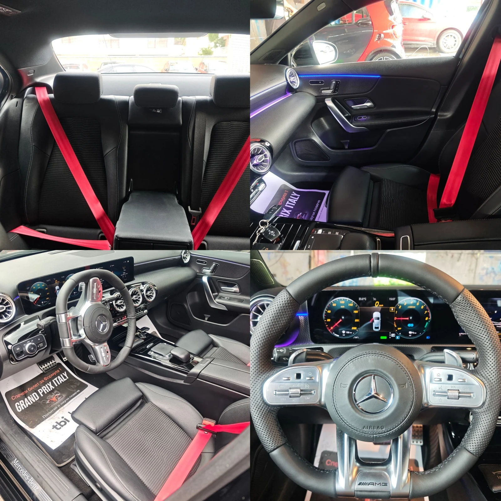 Mercedes-Benz A 250 Plug-in, AMG, ПАНОРАМА, ПАМЕТ, ПОДГРЕВ, ДИСТРОНИК,, снимка 8 - Автомобили и джипове - 54730199