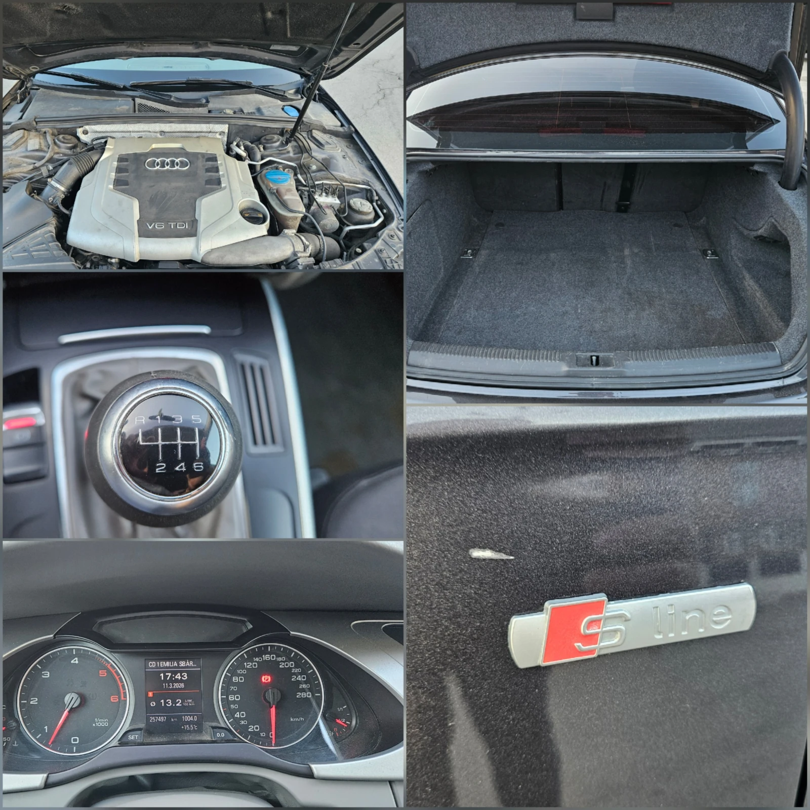 Audi A4 3.0 S-LINE/QUATTRO/6skorosti/Top sustoqnie, снимка 15 - Автомобили и джипове - 53868232