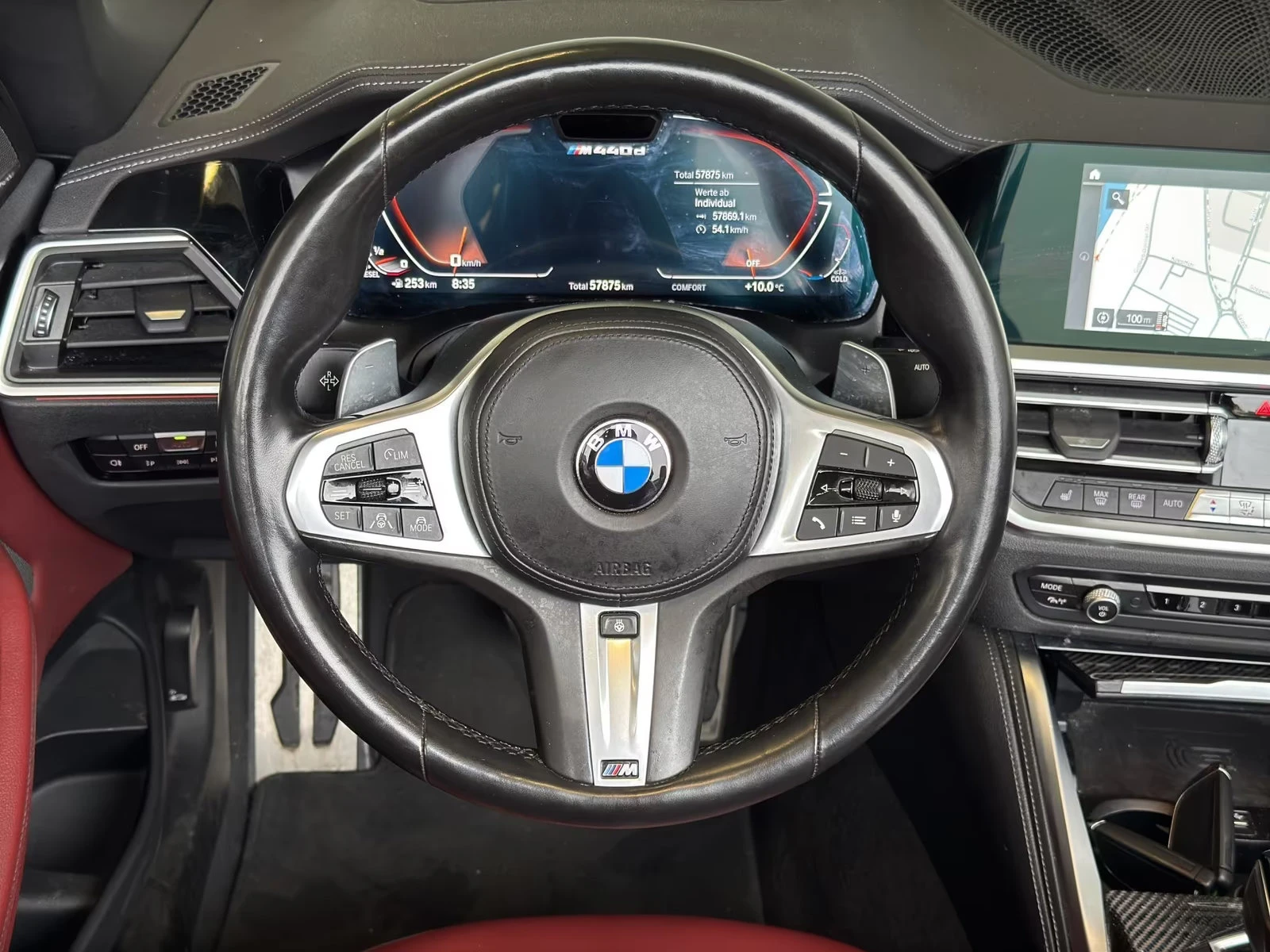 BMW 440 d/xDRIVE/340HP/CABRIO/HUD/CAM/AMBI/KLESS/764z, снимка 5 - Автомобили и джипове - 55663671