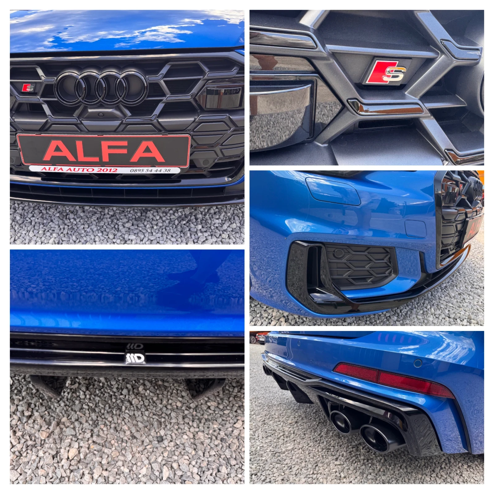 Audi A6 S6/344hp/12700km/ГАРАНЦИЯ-2г./BLACK EDITTION/НОВА/, снимка 8 - Автомобили и джипове - 55433666