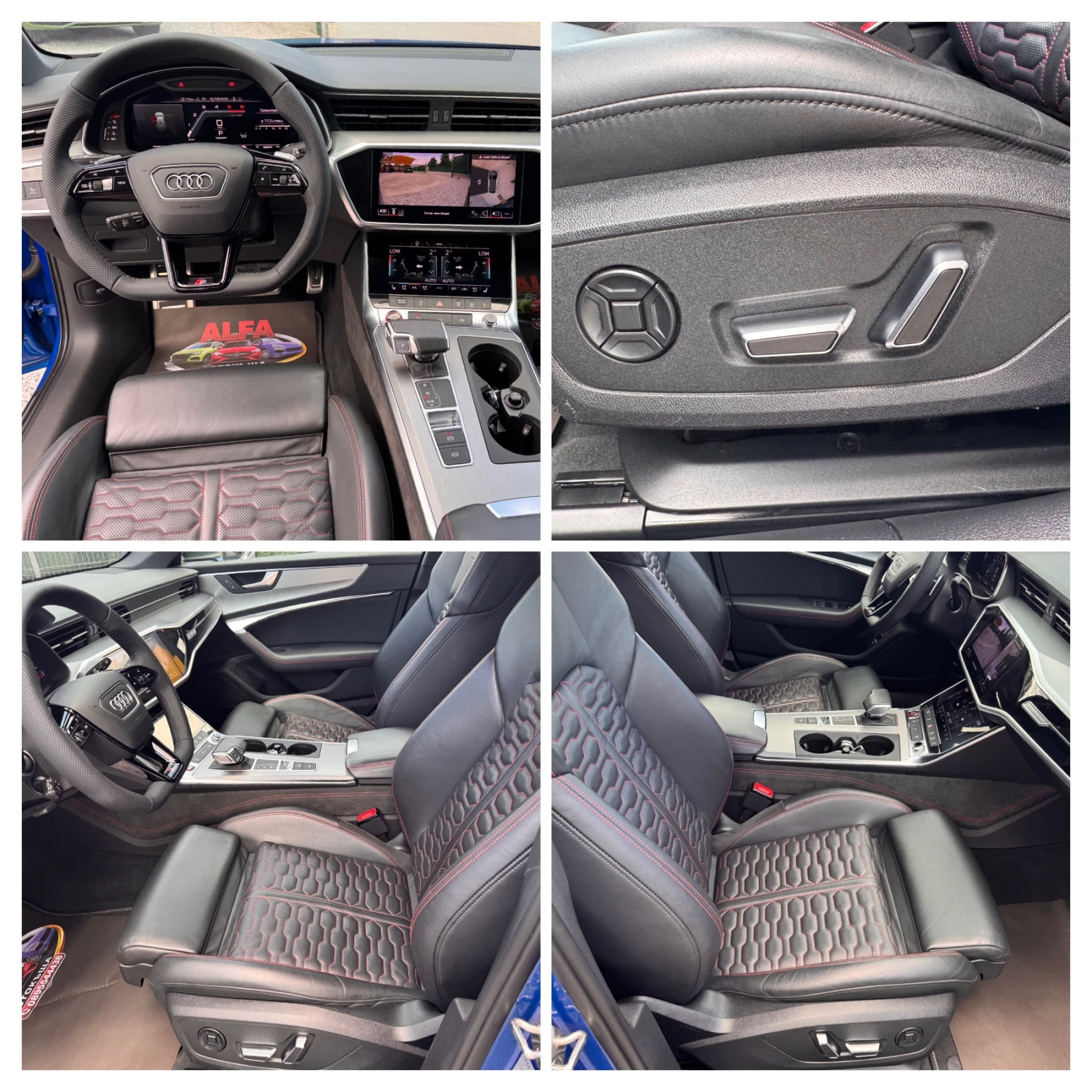 Audi A6 S6/344hp/12700km/ГАРАНЦИЯ-2г./BLACK EDITTION/НОВА/, снимка 9 - Автомобили и джипове - 55433666