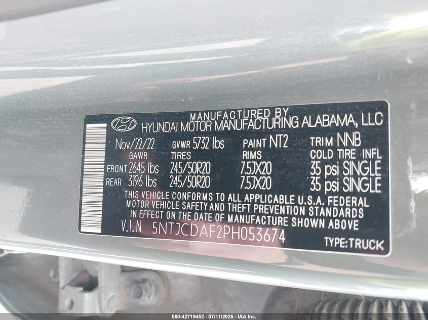 Hyundai Santa Cruz 2.5l Night, снимка 9 - Автомобили и джипове - 54330434