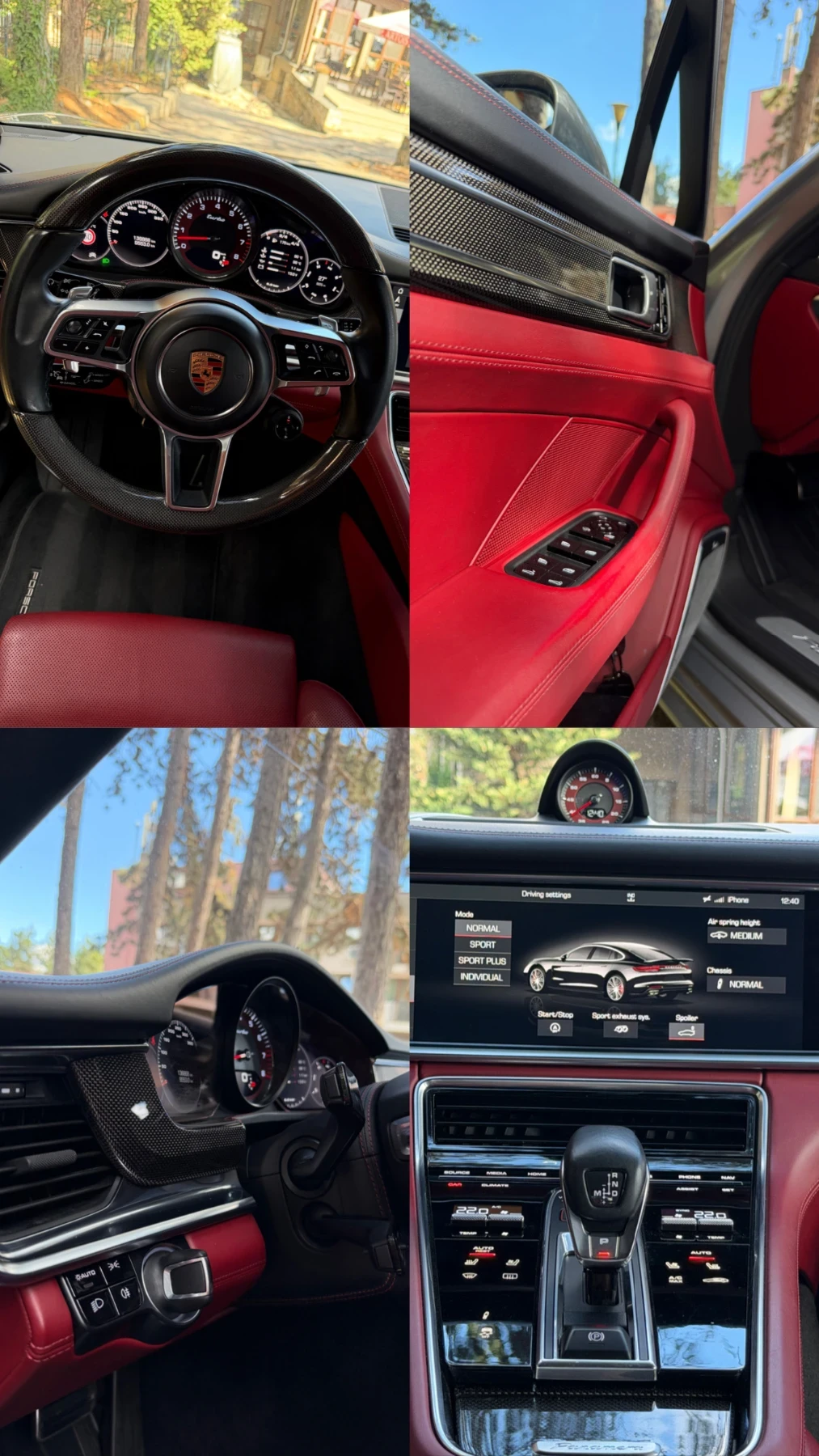 Porsche Panamera Individual Ceramic Carbon , снимка 14 - Автомобили и джипове - 56110736
