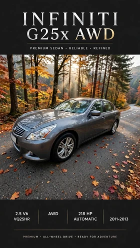 Infiniti G G25X AWD