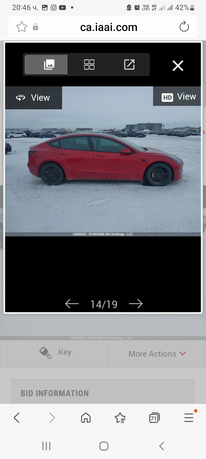 Tesla Model 3, снимка 3 - Автомобили и джипове - 55502538