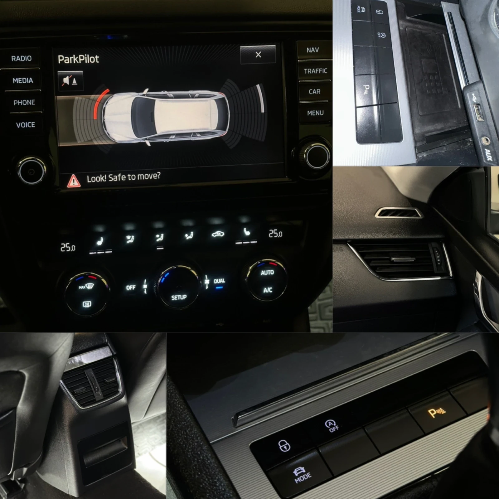 Skoda Octavia 2.00D/150/AMBIENT/360/Full* LED/КОЖА/FULL/Обслужен, снимка 15 - Автомобили и джипове - 54060770