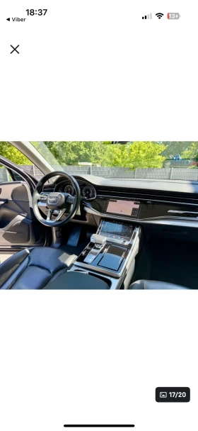 Audi Q7 55TFSI e, plug in Hybrid 40kм на mok, от Германия., снимка 9