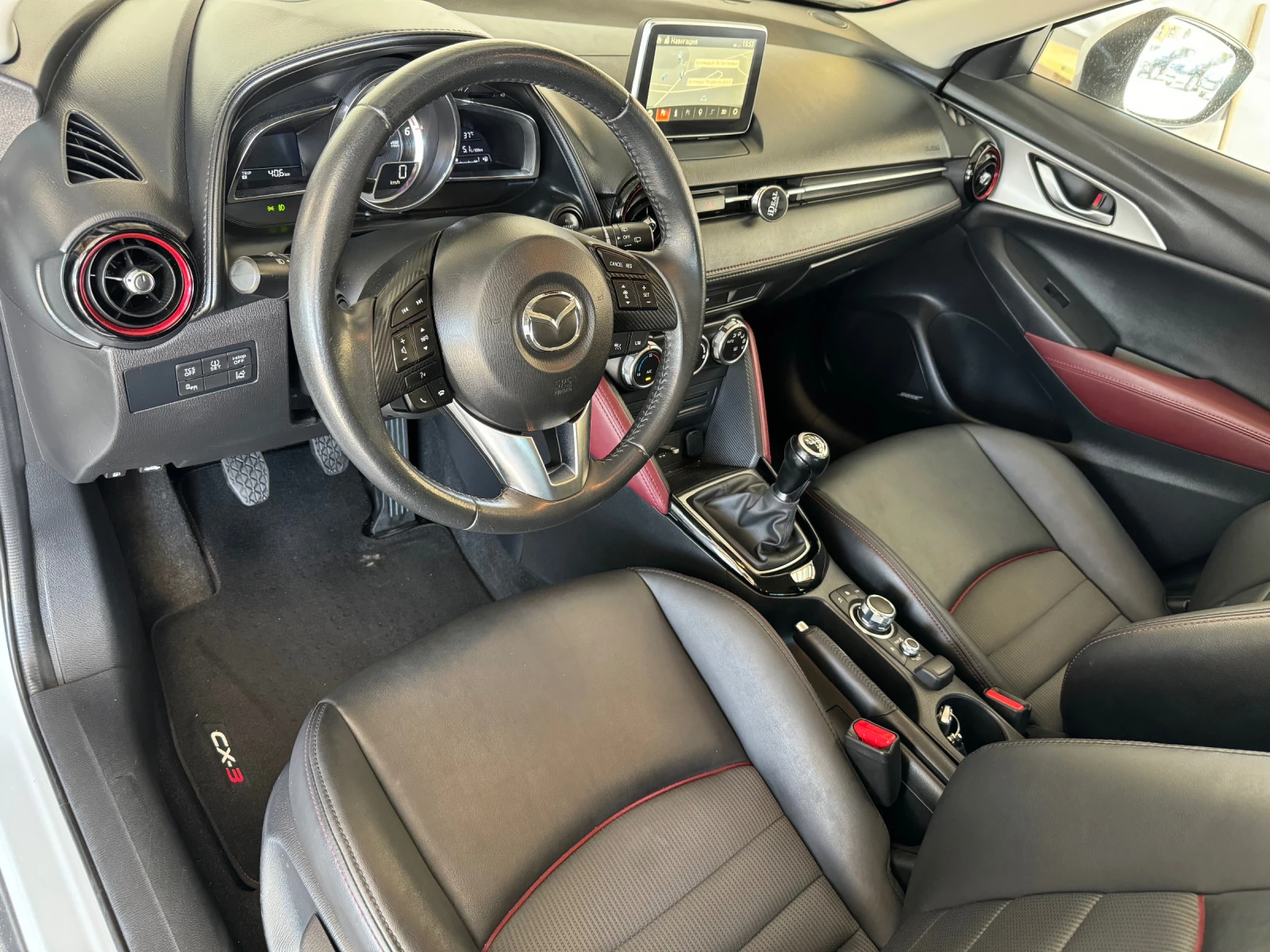 Mazda СХ-3 1, 5 d* РЕГИСТРИРАНА* NAVI* КОЖА* EURO 6D - изображение 10