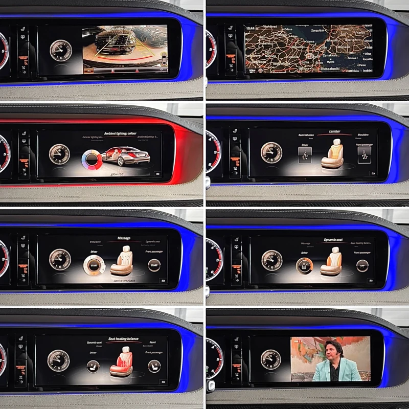 Mercedes-Benz S 350 S63 AMG/ LONG/ PANO/ BUSINESS CLASS/ 3xTV/, снимка 13 - Автомобили и джипове - 53090485